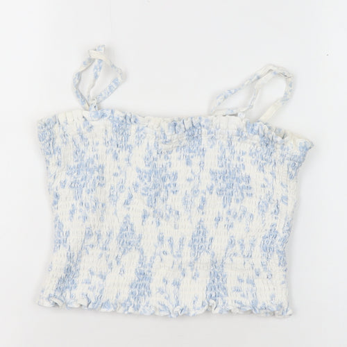 Marks and Spencer Teens White Cropped Camisole, Size 4