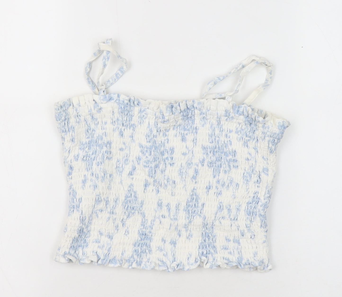 Marks and Spencer Teens White Cropped Camisole, Size 4