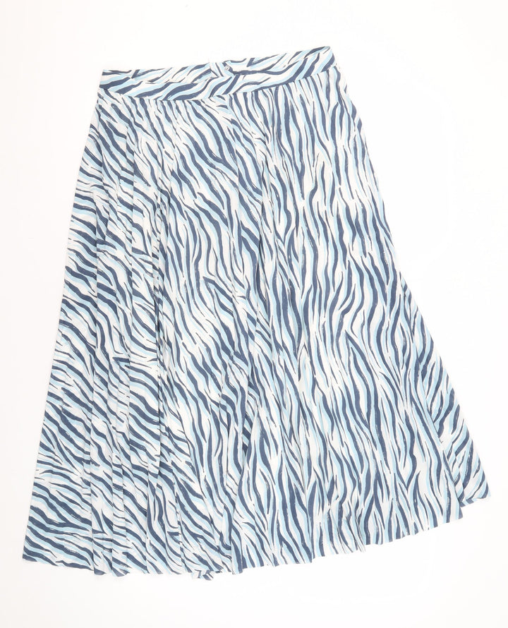 Marks and Spencer Women's Multicoloured Pleated Skirt Size 12