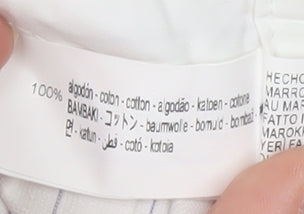 Zara Women's White Pinstripe Chino Shorts M