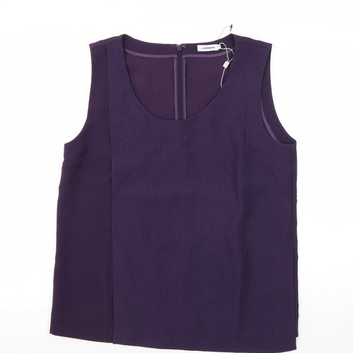 J. Lindeberg Women's Purple Sleeveless Blouse Size 12