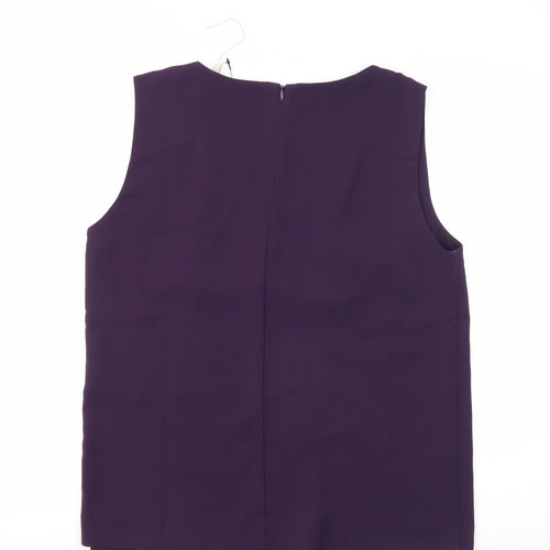 J. Lindeberg Women's Purple Sleeveless Blouse Size 12