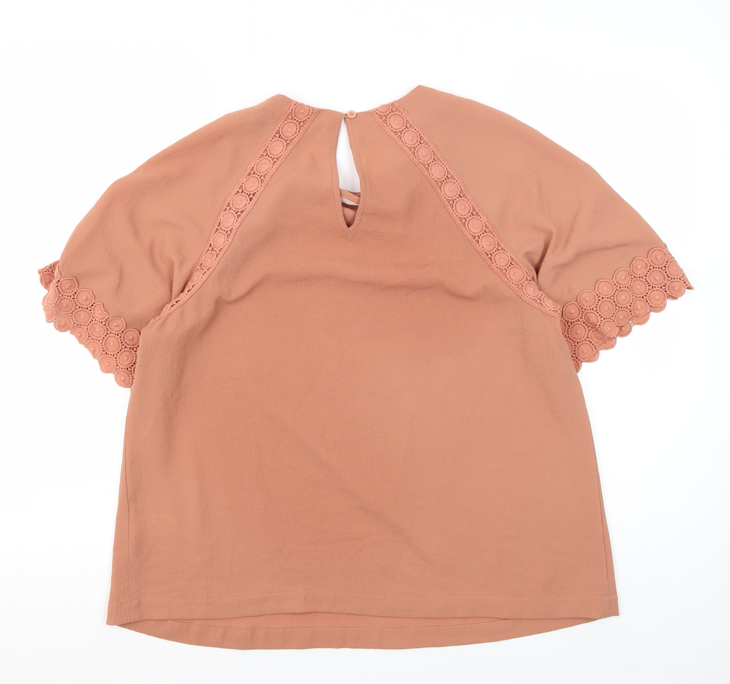 Marks and Spencer Women's Pink Lace Blouse Size 12