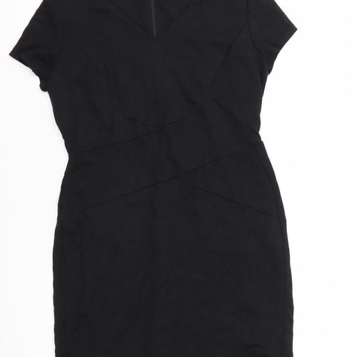 Marks and Spencer Black Sheath Dress - Size 16