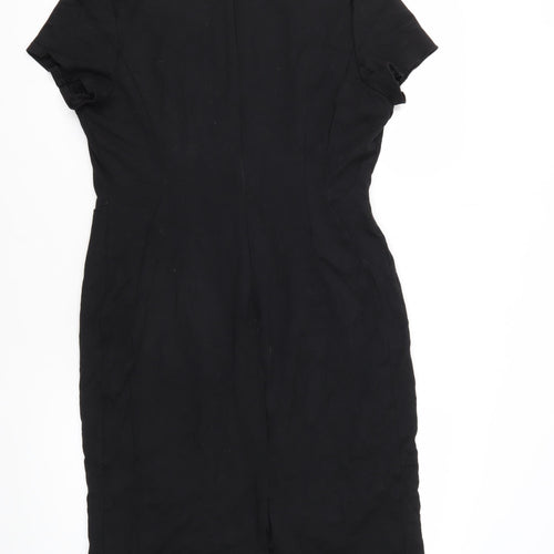 Marks and Spencer Black Sheath Dress - Size 16