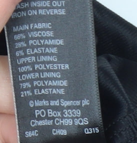 Marks and Spencer Black Sheath Dress - Size 16