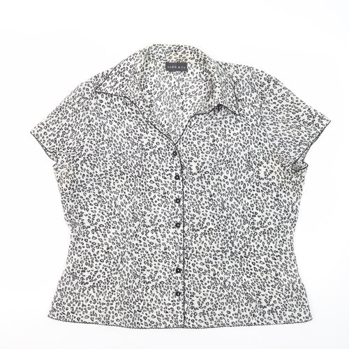 Alex & Co. Women's Animal Print Button-Up Shirt Size 18