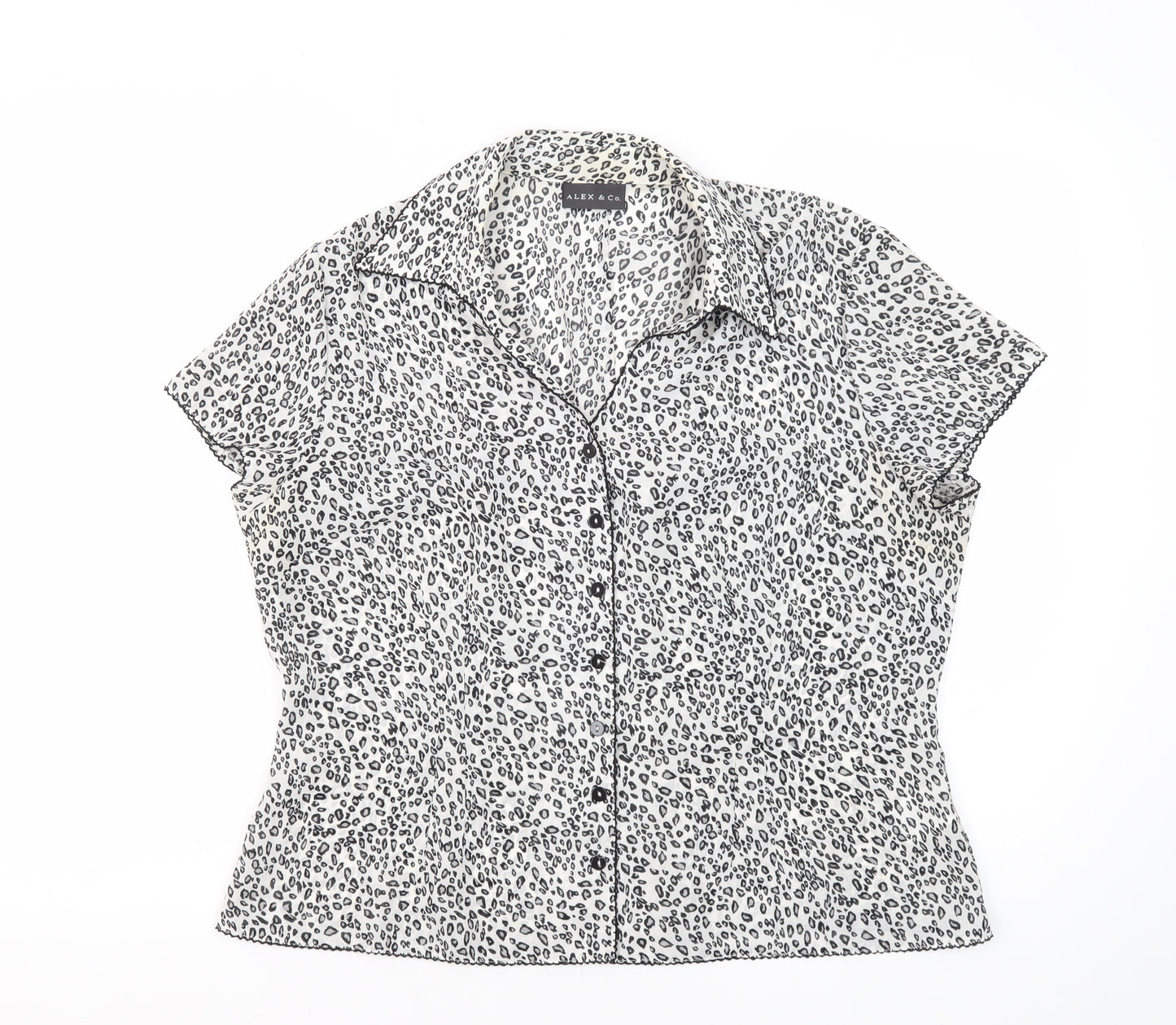 Alex & Co. Women's Animal Print Button-Up Shirt Size 18