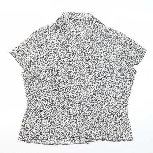 Alex & Co. Women's Animal Print Button-Up Shirt Size 18