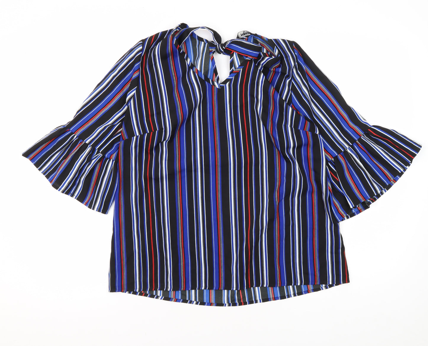 Papaya Women's Multicoloured Striped Blouse Size 12