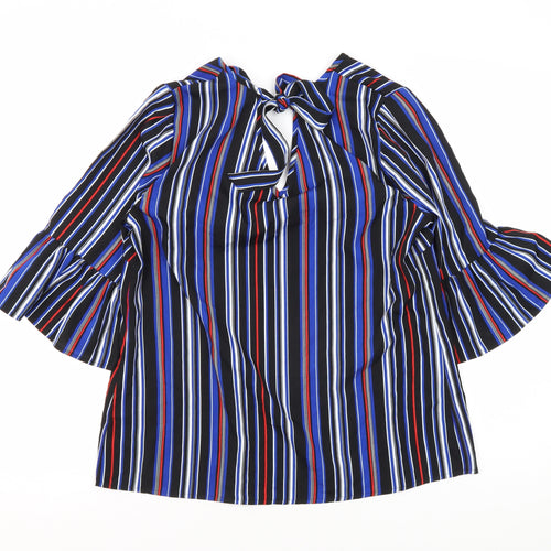 Papaya Women's Multicoloured Striped Blouse Size 12