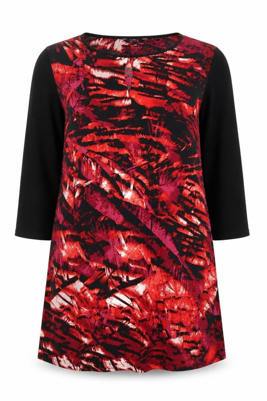 Front view of Star by Julien Macdonald Women's Red Shift Dress, size 18