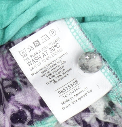 Marks and Spencer Multicoloured Floral Blouse - Size 14