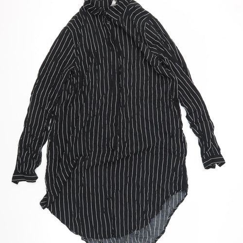 H&M Women’s Black Striped Blouse - UK 10