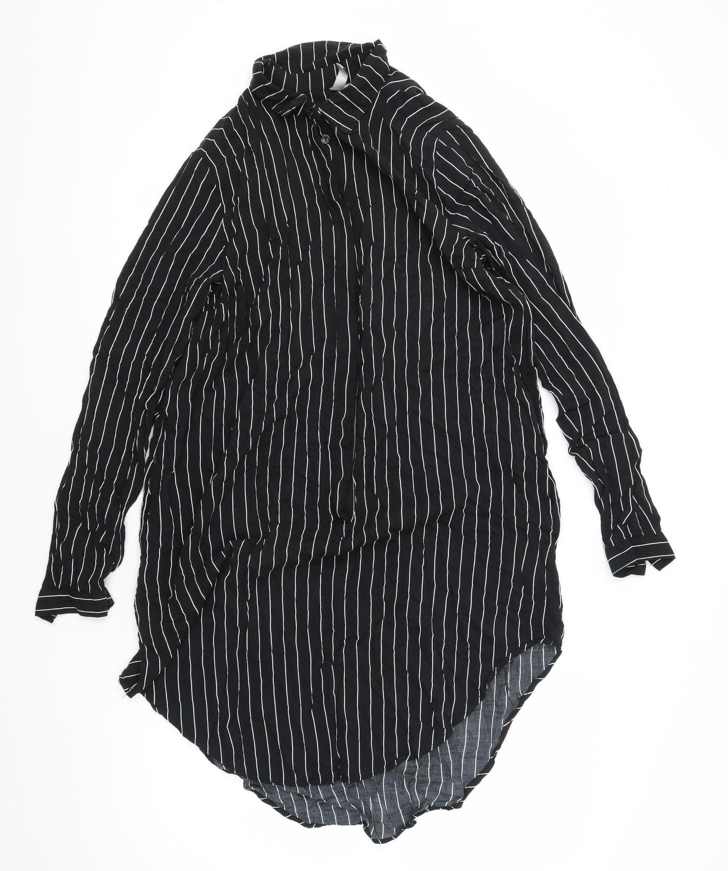 H&M Women’s Black Striped Blouse - UK 10