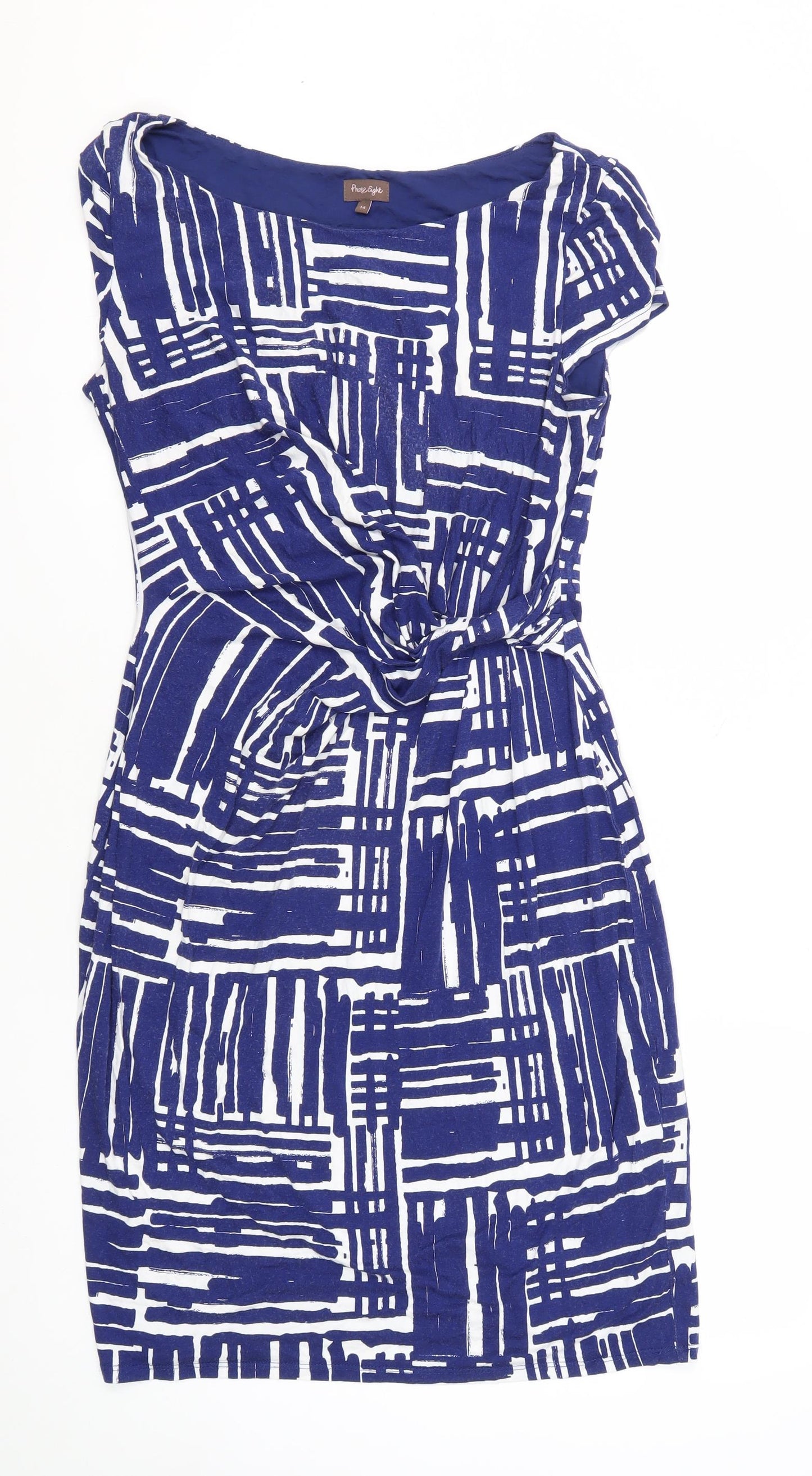 Phase Eight Women's Blue Sheath Dress Size 14
