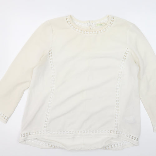 Staring At Stars Women's Ivory Basic Blouse
