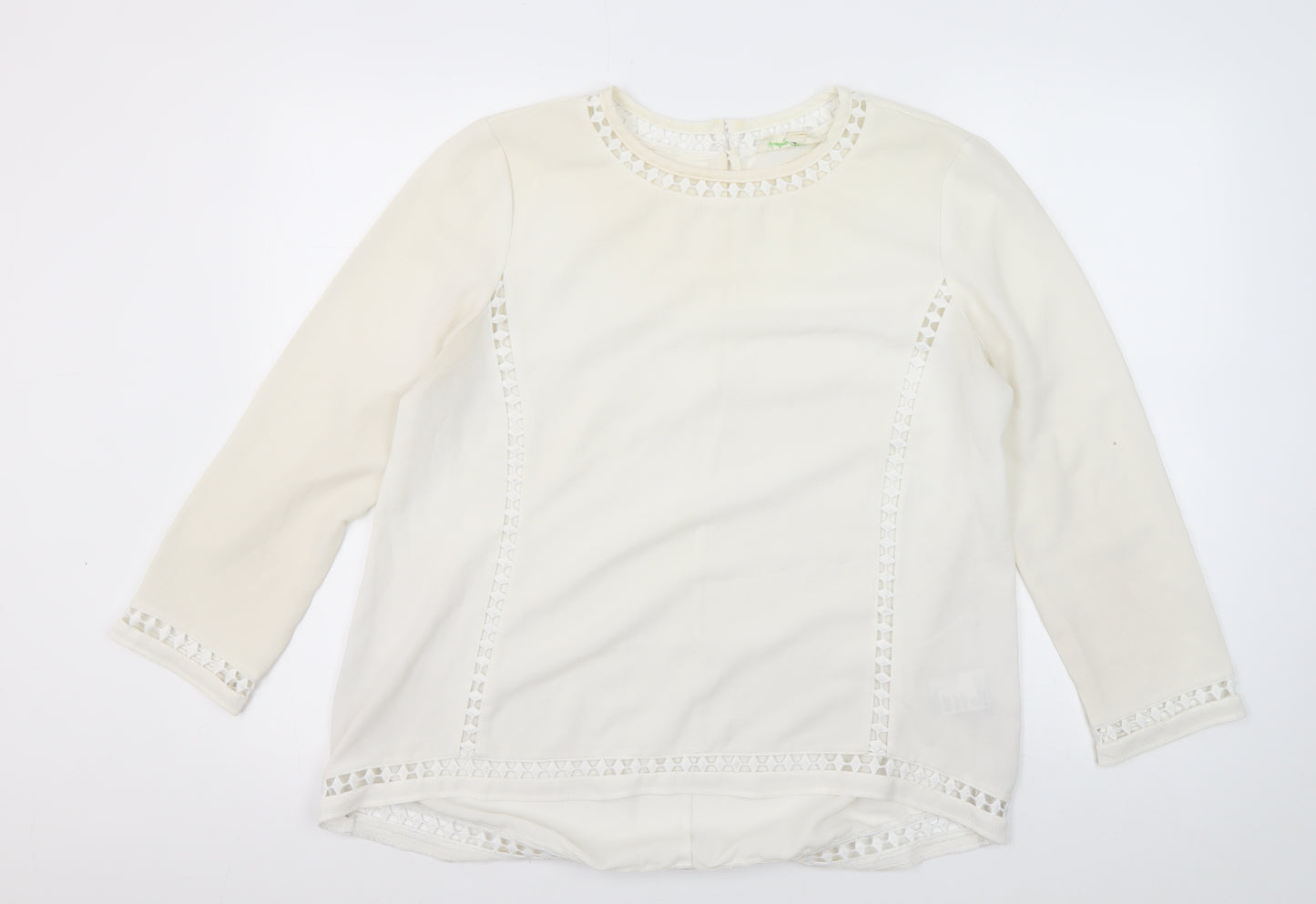 Staring At Stars Women's Ivory Basic Blouse
