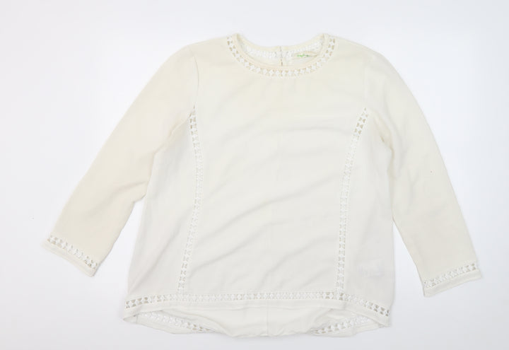Staring At Stars Women's Ivory Basic Blouse
