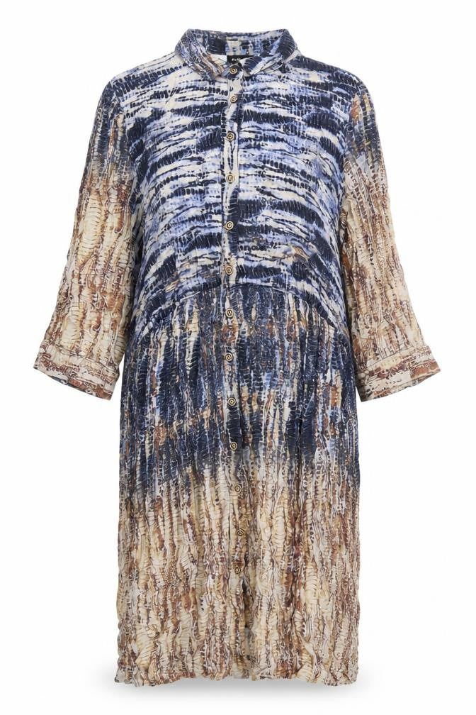 Front view of Ronen Chen Women's Multicoloured Shirt Dress