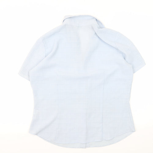 Marks and Spencer Women's Blue Button-Up Shirt 16