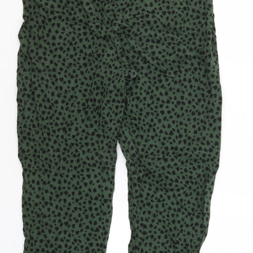 Marks and Spencer Women's Green Jogger Trousers Size 16