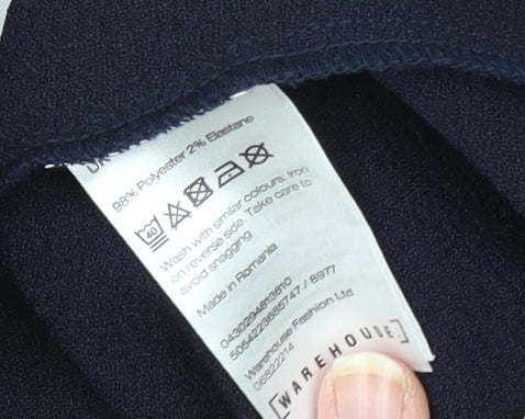 Warehouse Women's Black Sheath Workwear Dress Size 10