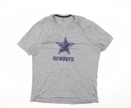 Marks and Spencer Grey L Cowboy Theme Crew T-Shirt