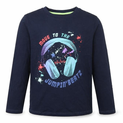 Marks and Spencer Girls Blue Pyjama Top, Size 7-8 Years, Graphic Print