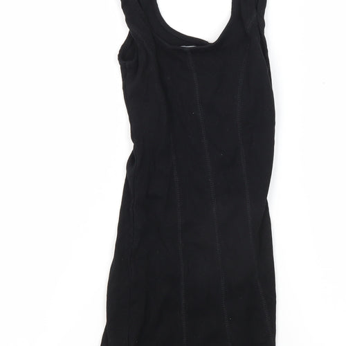 Zara Women's Black Scoop Neck Tank Dress Size 8