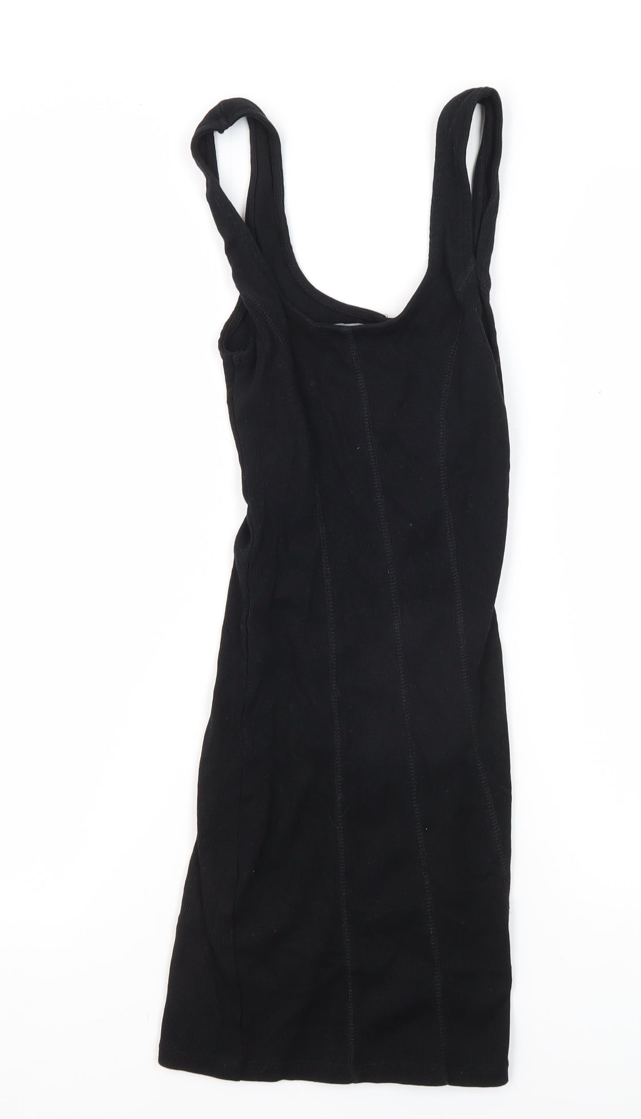 Zara Women's Black Scoop Neck Tank Dress Size 8