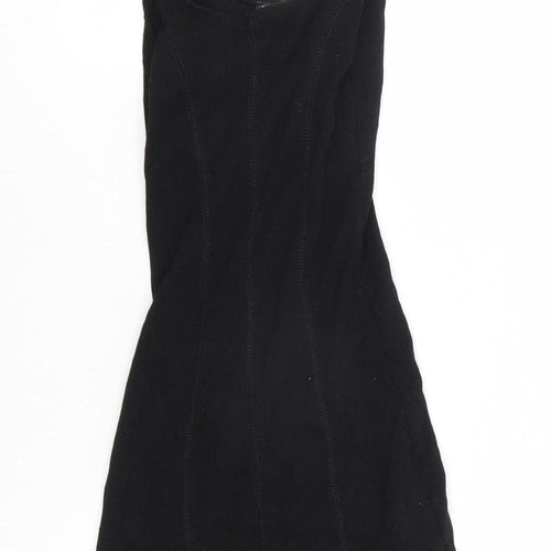 Zara Women's Black Scoop Neck Tank Dress Size 8