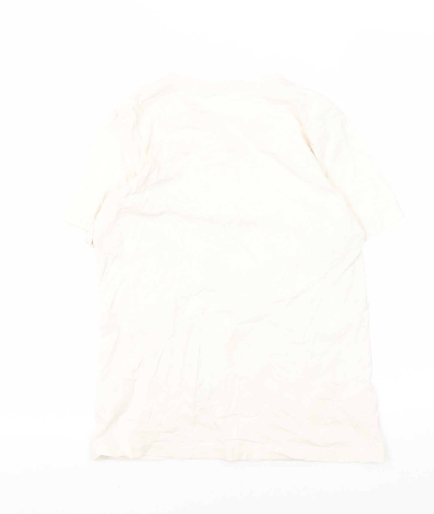 H&M Girls White Graphic T-Shirt, 10-11 Years, Logo Style