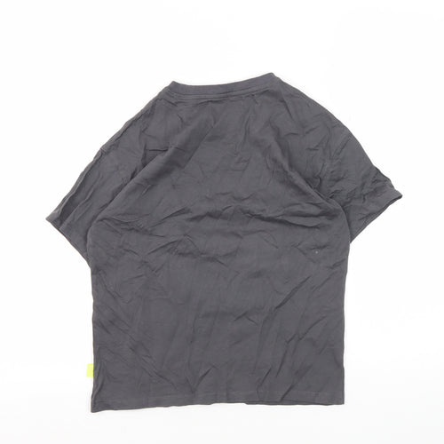 Zara Boys Grey Skull Graphic T-Shirt, Size 8 Years