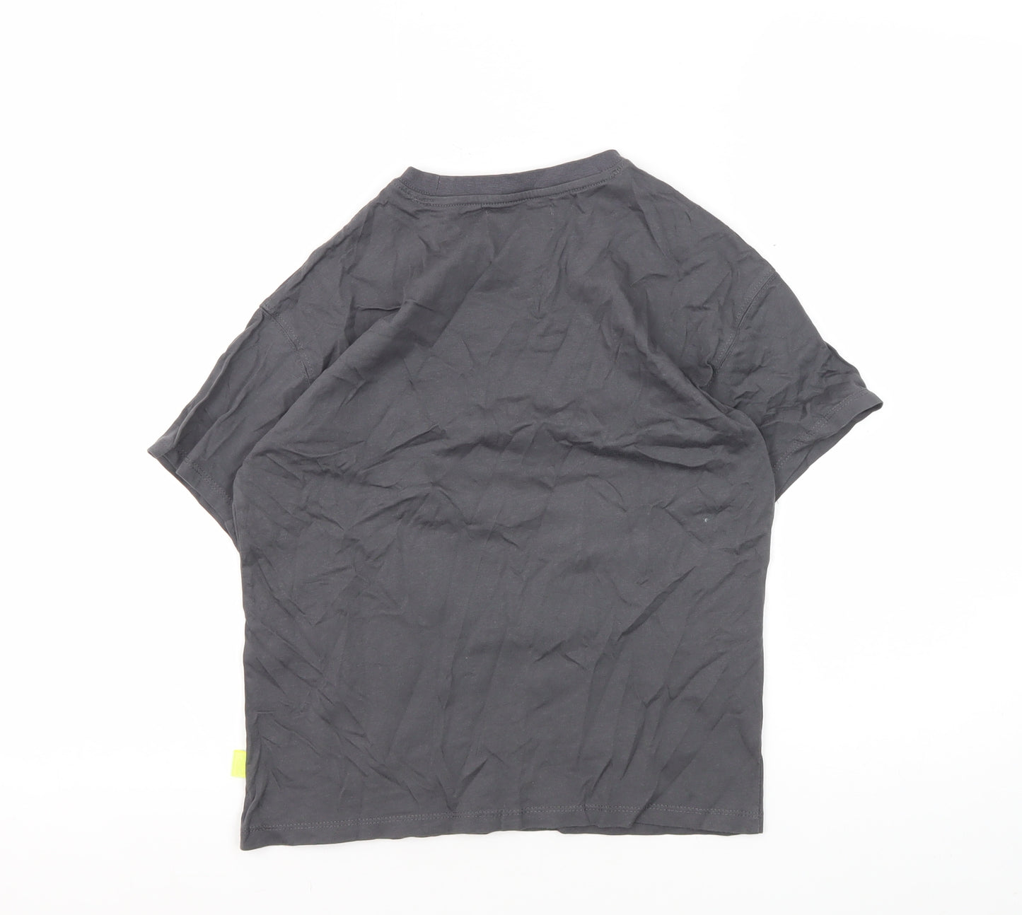 Zara Boys Grey Skull Graphic T-Shirt, Size 8 Years