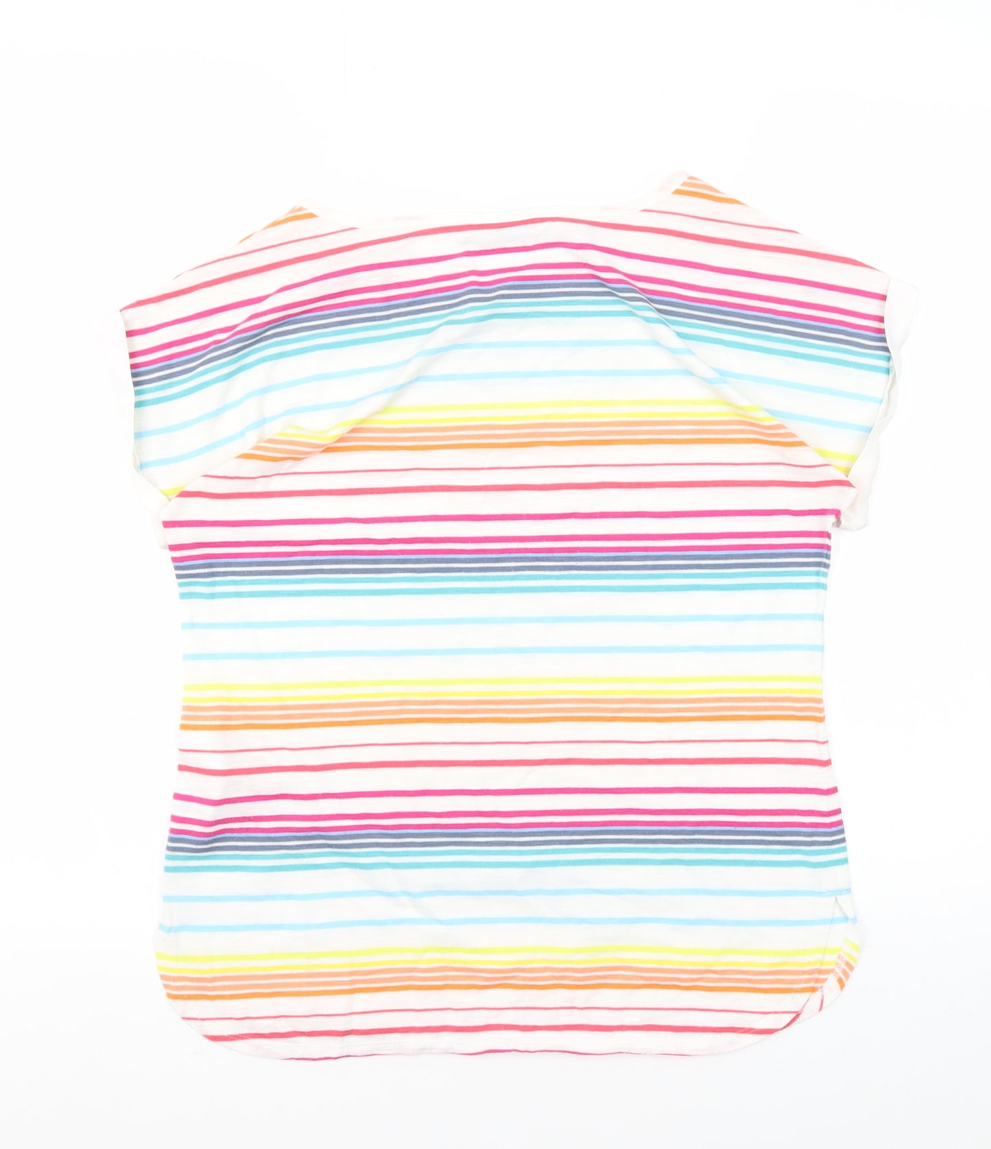 Oasis Women's Multicoloured Striped T-Shirt, Size S