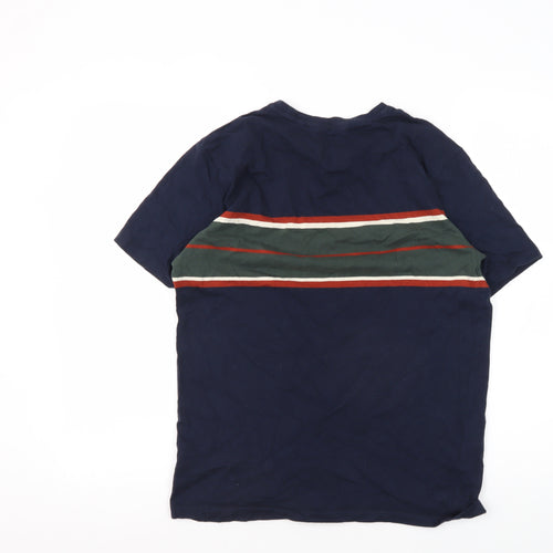 Next Men's Blue Striped Regular Fit T-Shirt, Size S
