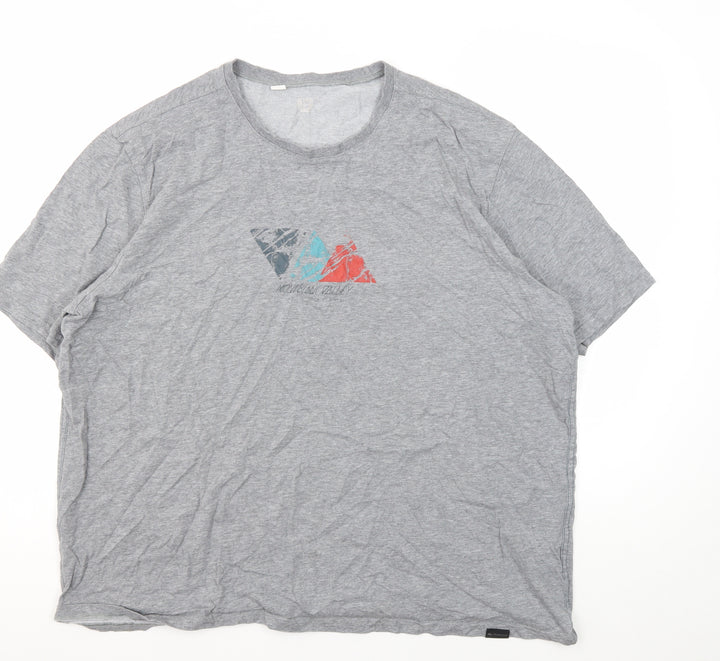 Osklen Men's Grey Graphic Short Sleeve T-Shirt XL