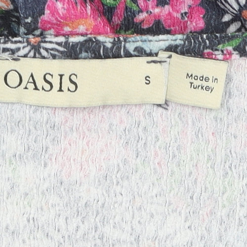 Oasis Women's Floral Dress S Multicoloured V-Neck