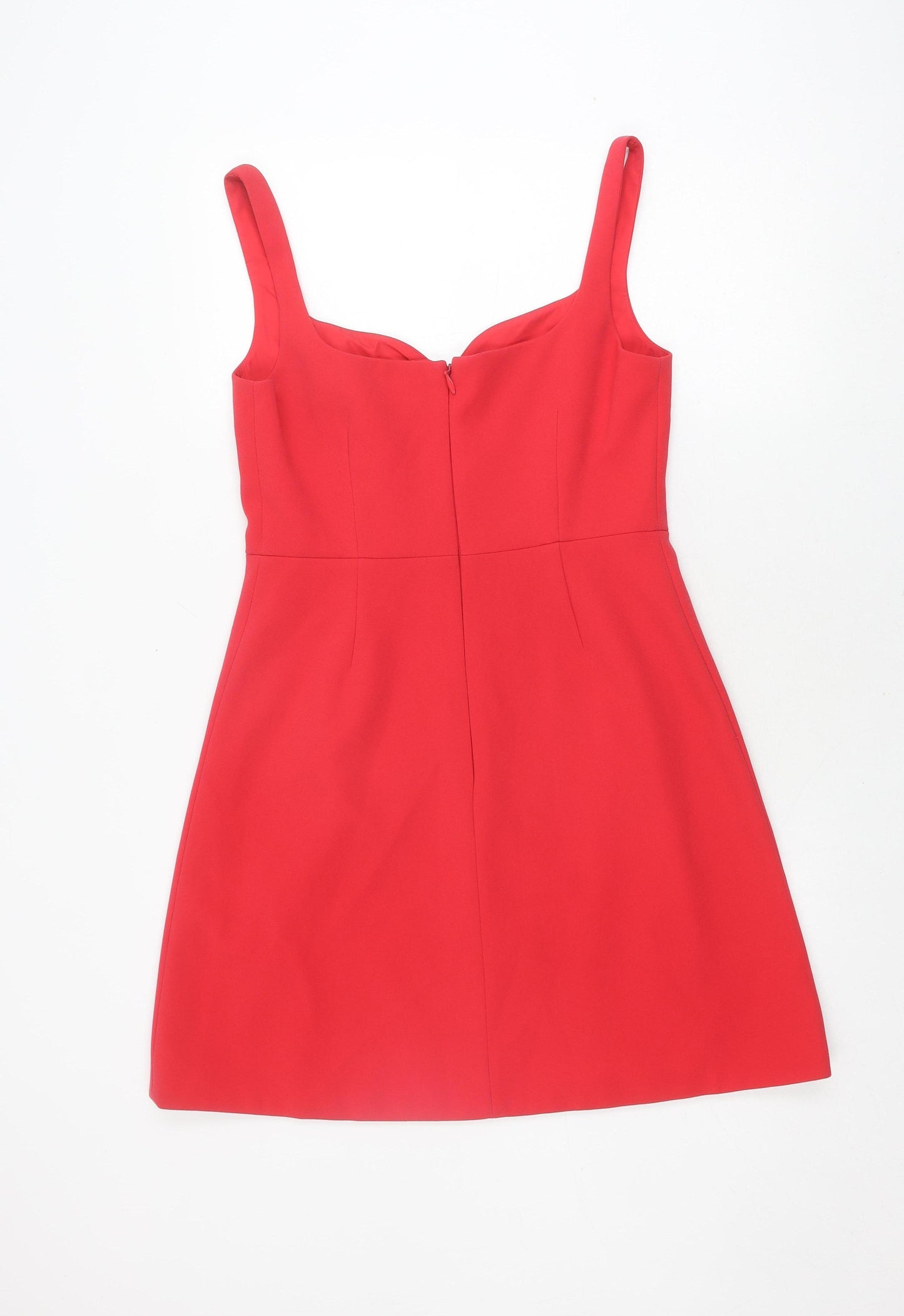 Warehouse Women Red A-Line Short Dress Size 12