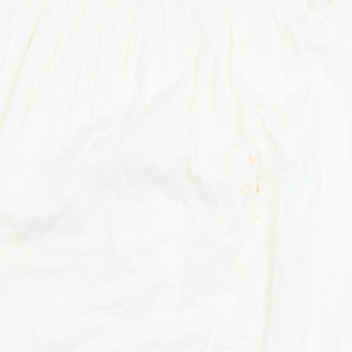 New Look Women's White A-Line Cotton Short Dress