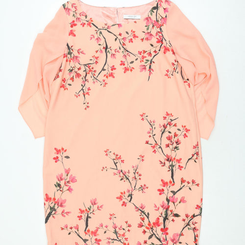 Jacques Vert Women's Pink Floral Dress Size 16