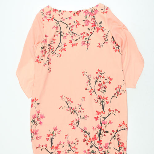 Jacques Vert Women's Pink Floral Dress Size 16