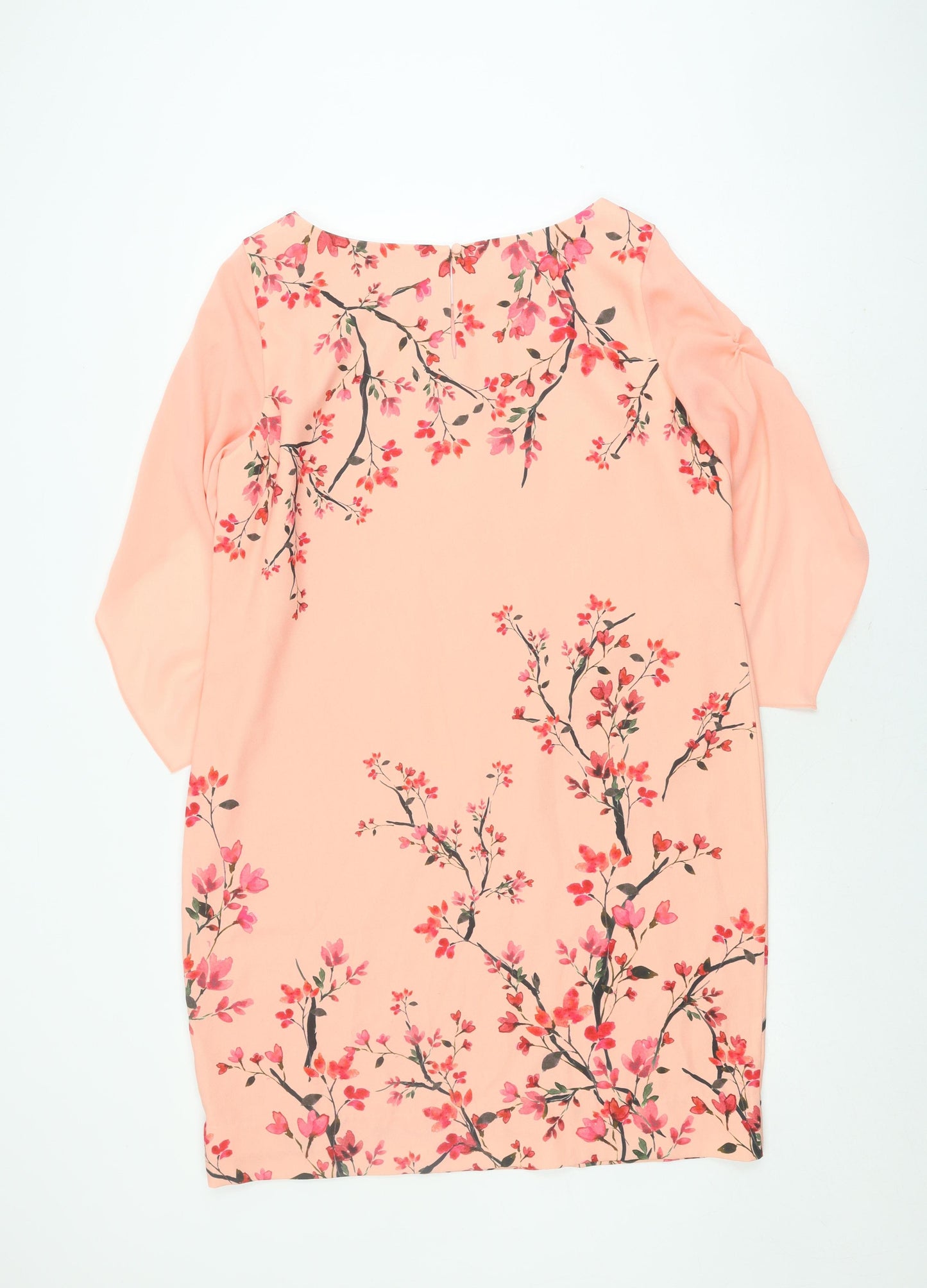 Jacques Vert Women's Pink Floral Dress Size 16