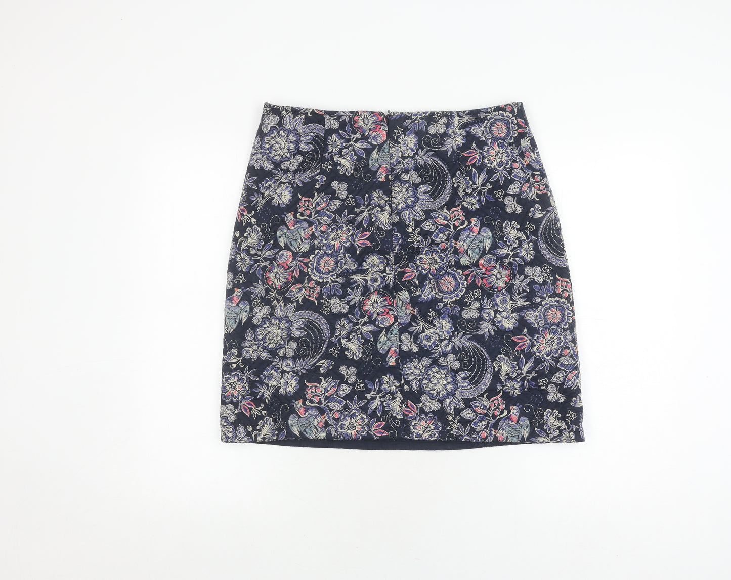 Monsoon Women's Blue Floral Pencil Skirt Size 10