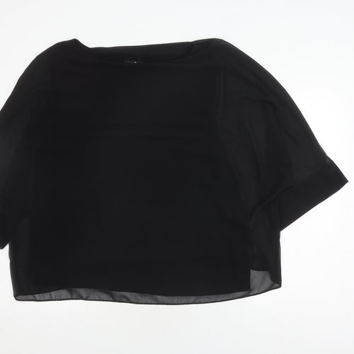 Wallis Women’s Black XL Boat Neck Blouse