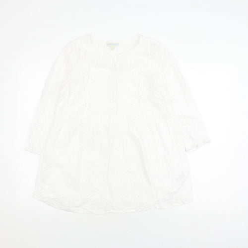 JoJo Maman Bébé Women’s White Tunic Blouse S