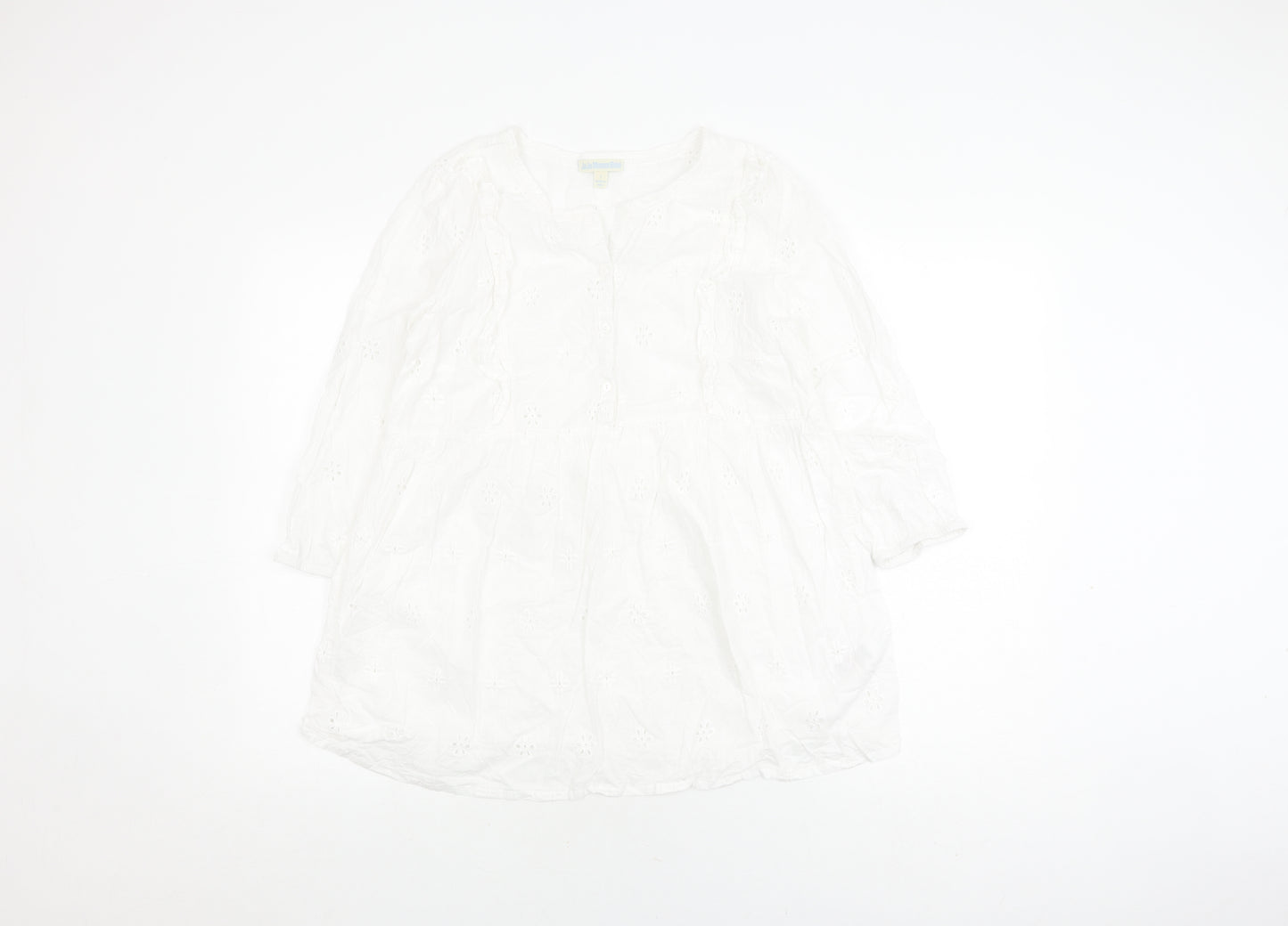 JoJo Maman Bébé Women’s White Tunic Blouse S
