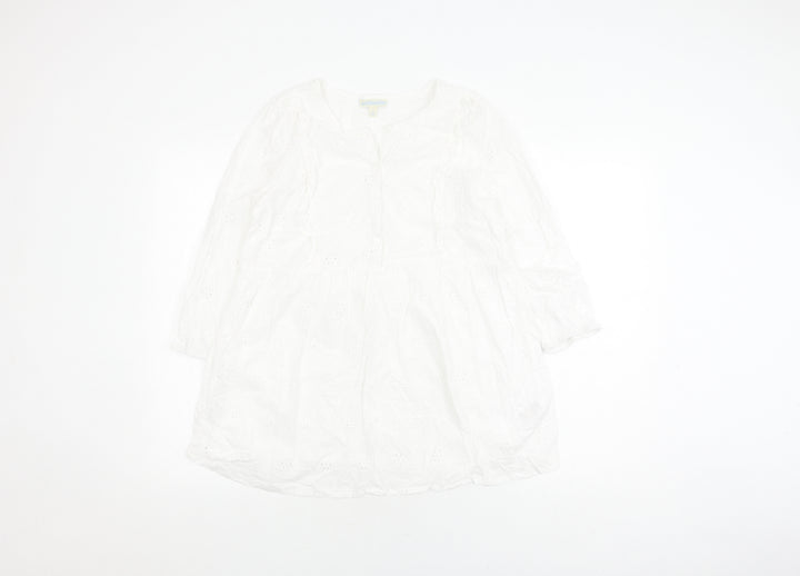 JoJo Maman Bébé Women’s White Tunic Blouse S