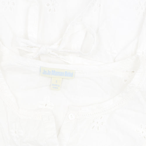 JoJo Maman Bébé Women’s White Tunic Blouse S